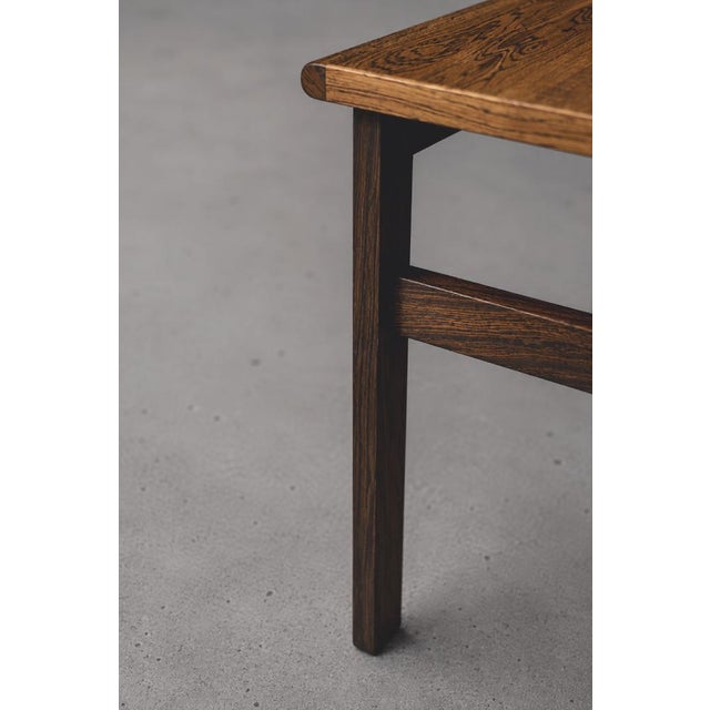 Wood Mid-Century Danish Modern Capella Coffee Table in Santos Rosewood by Illum Wikkelø for Niels Eilersen, 1960s For Sale - Image 7 of 16