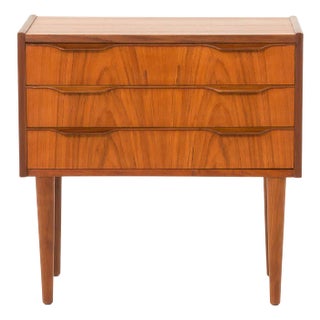 Small Danish Teak Chest of Drawers, 1960s For Sale