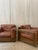 Mid-Century Modern Italian Leather Club Chairs, 1960s, Set of 2 For Sale - Image 3 of 12