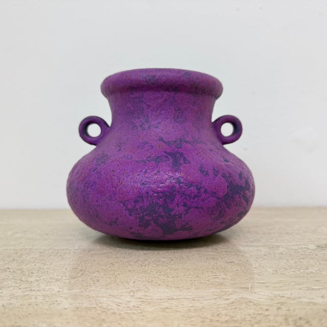 Purple Purple Ceramic Vase from Zenith Gouda, Holland, 1970s For Sale - Image 8 of 18
