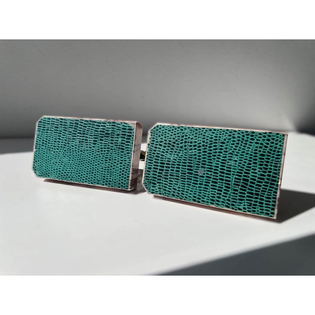 Gold French Art Deco Gazelle and Palm Bookends on Pink Marble, 1920s, Set of 2 For Sale - Image 8 of 11