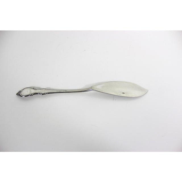 Vintage Italian Silver Plated Fish Server or Cake Server Serving Spoon For Sale - Image 6 of 11