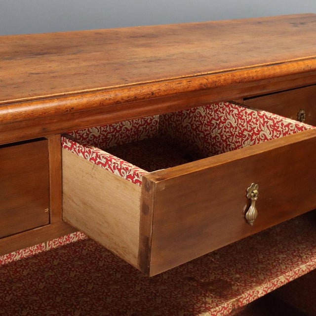 Italian Baroque Sideboard in Walnut, 1700s For Sale - Image 4 of 12