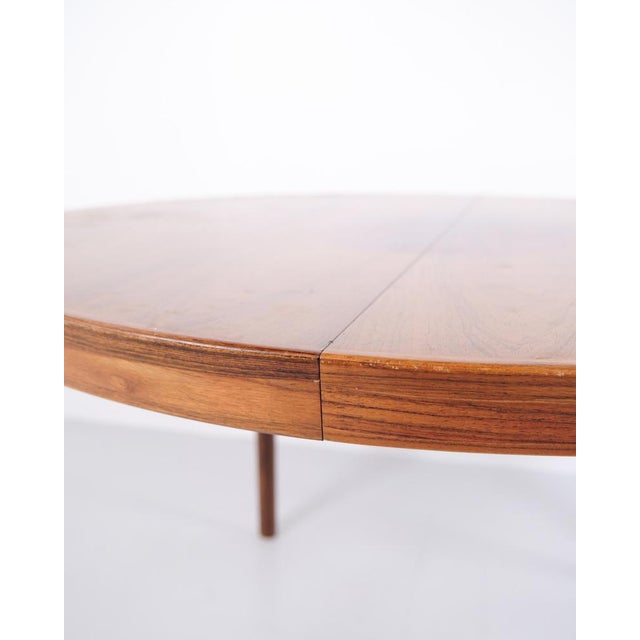 Round Rosewood Dining Table from Sannemanns Møbelfabrik, 1980s For Sale - Image 3 of 8