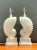 Mid-Century Modern Vintage Plaster Shell Form Table Lamps - Pair For Sale - Image 3 of 12