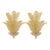 Gold “Graniglia” Leaf Murano Glass Wall Sconces in Venetian Style - a Pair For Sale