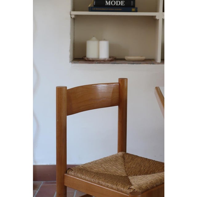 Habitat Extending Dining Table with Four Rush Seat Chairs, 1980s, Set of 5 For Sale - Image 15 of 18
