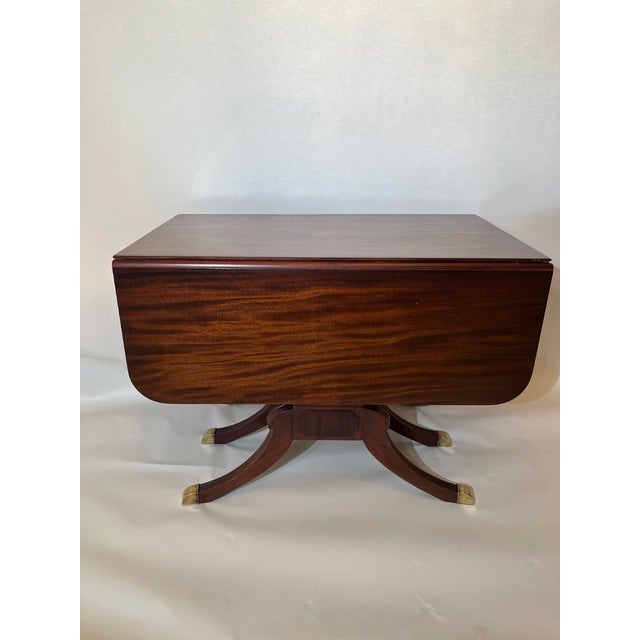 Duncan Phyfe Style Drop Leaf Dining Table For Sale - Image 10 of 10