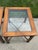 1970s 1970s Pair Glass Top Side Tables With Fretwork For Sale - Image 5 of 10