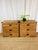 Vintage Pair of Woven Rattan Chest on Chest Dressers Boho Chic Campaign Style For Sale - Image 9 of 15