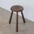 French 1950s Tall French Wood Tripod Stool For Sale - Image 3 of 10