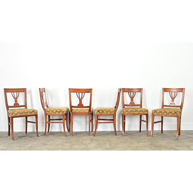 Swedish 19th Century Carved Oak Dining Chairs – Set of Six For Sale - Image 10 of 13