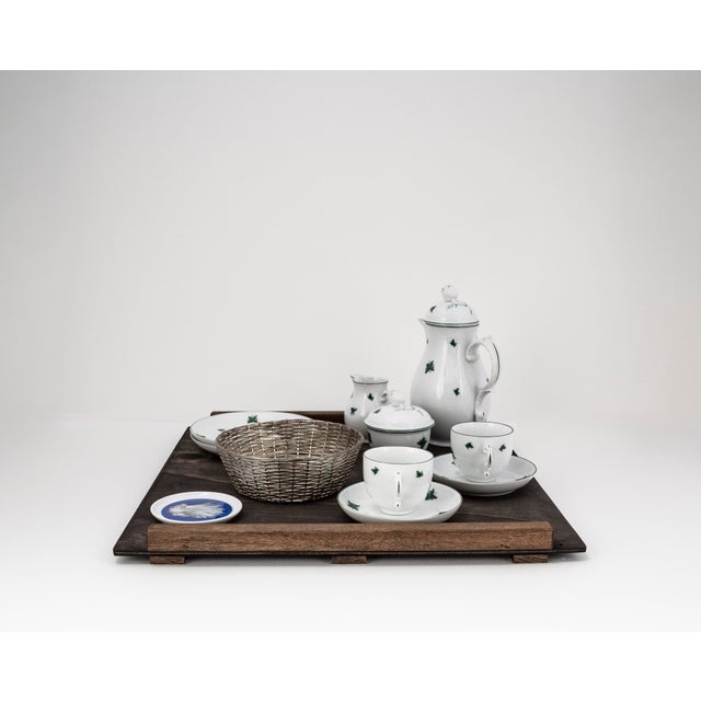 Biedermeier Mirabell Tête-À-Tête for Two on Wooden Tray from Fürstenberg, 1990s, Set of 12 For Sale - Image 4 of 18