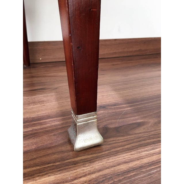 19th Century Regency Pair of Armchairs in Mahogany Influenced Art Deco Style For Sale - Image 14 of 18