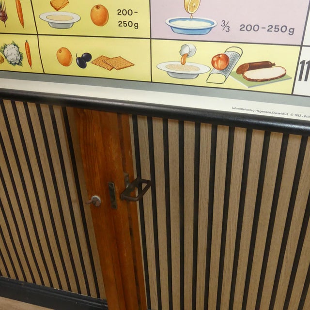 1950s Industrial Tripod Metal and Wood Card Stand, 1950s For Sale - Image 5 of 13