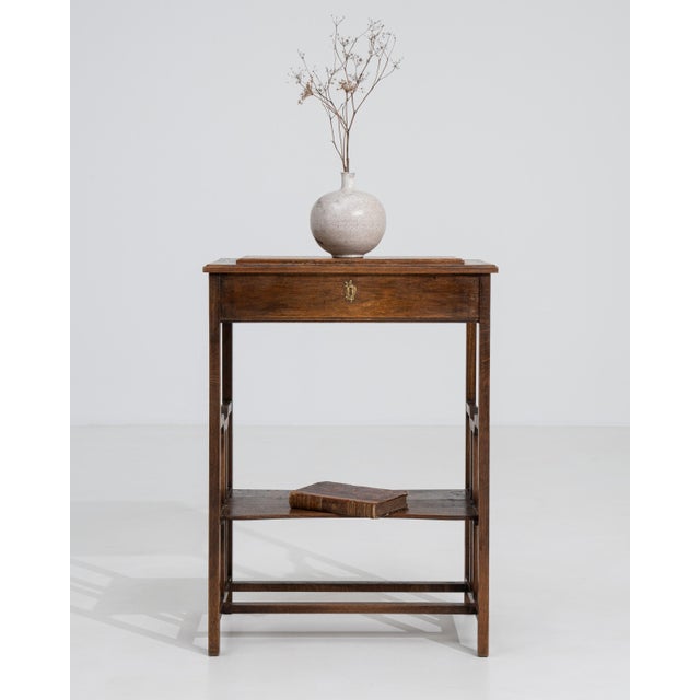 French Art Nouveau Side Table, Wood Construction, Circa 1900 France Early 1900s For Sale - Image 13 of 17