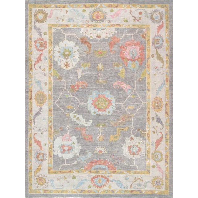 Textile Pasargad Home Turkish Oushak Wool Area Rug- 8'10" X 12' 0" For Sale - Image 7 of 7