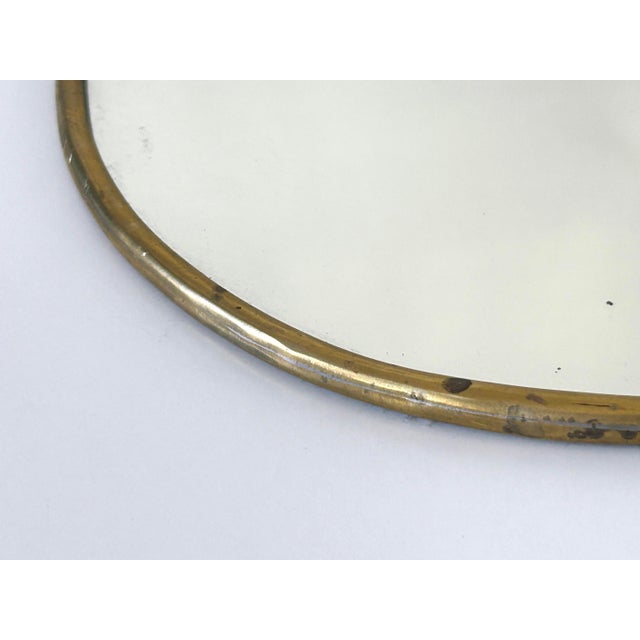 Mid-Century Modern Asymmetric Wall-Mounted Mirror, 1950s For Sale - Image 18 of 18
