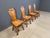 Vintage Oak Brutalist Chairs, 1970s, Set of 4 For Sale - Image 10 of 12