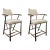 Hooker Organic Modern Stack Rock Counter Stools Pair For Sale