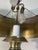 Antique Palatial Baroque Style Brass Lamps With Brass Shades - a Pair For Sale - Image 4 of 12