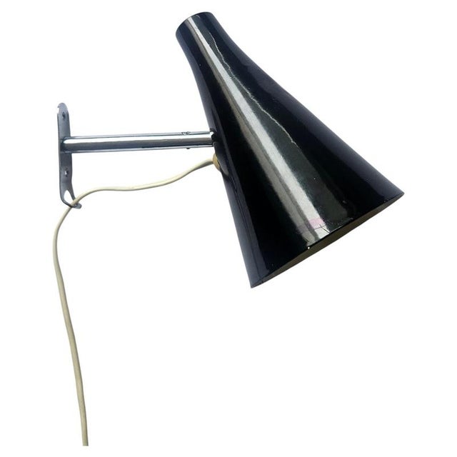 Mid-Century Black Adjustable Wall Lamp in style of Stilnovo, Lidokov, 1960s For Sale - Image 14 of 14