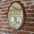 Vintage Danish Oval Teak Mirror, 1960s For Sale - Image 4 of 4