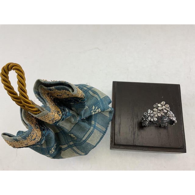 "Artisanal Scent Hanger for Closet, Sterling Silver Flower Decoration For Sale - Image 9 of 11