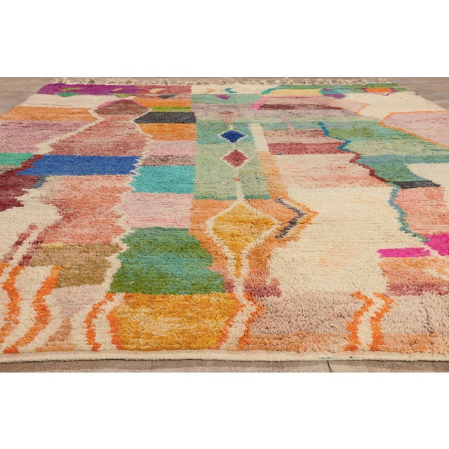 Contemporary Boujad Moroccan Rug, 10'03 X 12'04 For Sale - Image 9 of 10