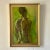 Portraiture Early 20th Century Vintage Boho Original Painting on Board of Male Nude For Sale - Image 3 of 8