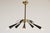 1950s Modernist Sputnik Chandelier in the style of Stilnovo, 1950s For Sale - Image 5 of 11