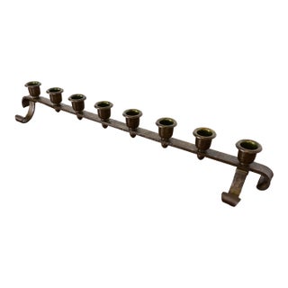 Roycroft Arts & Crafts Hammered Copper Eight-Light Candelabra For Sale