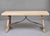 Renaissance Italian Bleached Oak Trestle Table With Wrought Iron Stretcher For Sale - Image 3 of 12