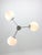 Vintage Italian Chrome and Opaline Sputnik Chandelier, 1970s For Sale - Image 4 of 16