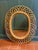 1950s 1950s Italian Wicker Oval Wall Mirror by Franco Albini For Sale - Image 5 of 8
