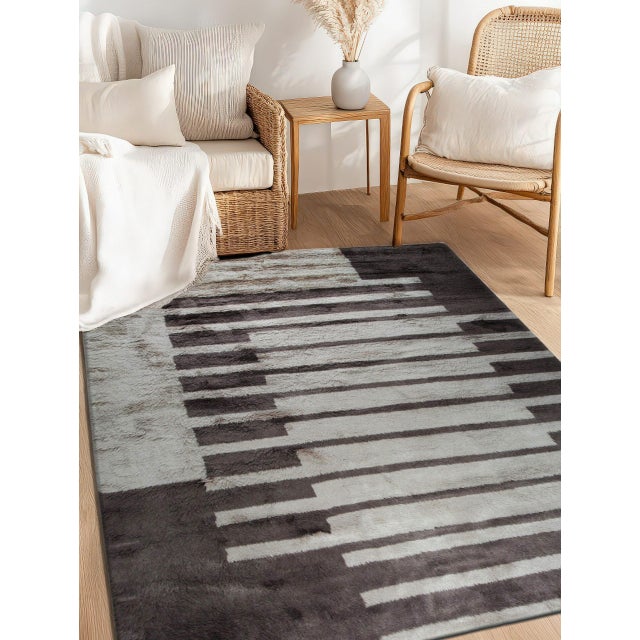 9x12 Nadia Mira Brown Geometric Modern Hand Knotted Wool Carpet Rug For Sale - Image 4 of 9