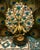 VIntage Art Deco Crystal and Brass Czechoslovakian Beaded Peacock Lamp For Sale - Image 13 of 14