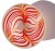 Beautiful vintage Murano hand blown red orange optic design over opalescent Italian art glass geode bowl. Very unique...