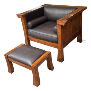 Maria Yee Cambria Armchair + Ottoman For Sale