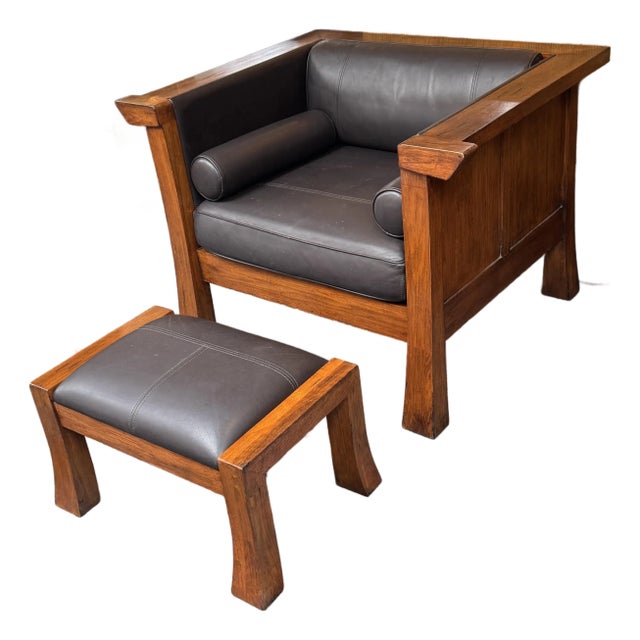 Maria Yee Cambria Armchair + Ottoman For Sale
