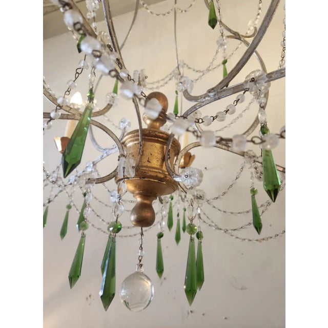 Transitional 1990s Tuscan Style Chandelier For Sale - Image 3 of 4