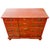 Baker Furniture Company 1960s Hollywood Regency Chinoiserie Red Lacquered Hand-Painted Chest of Drawers Attributed To Baker Furniture For Sale - Image 4 of 11