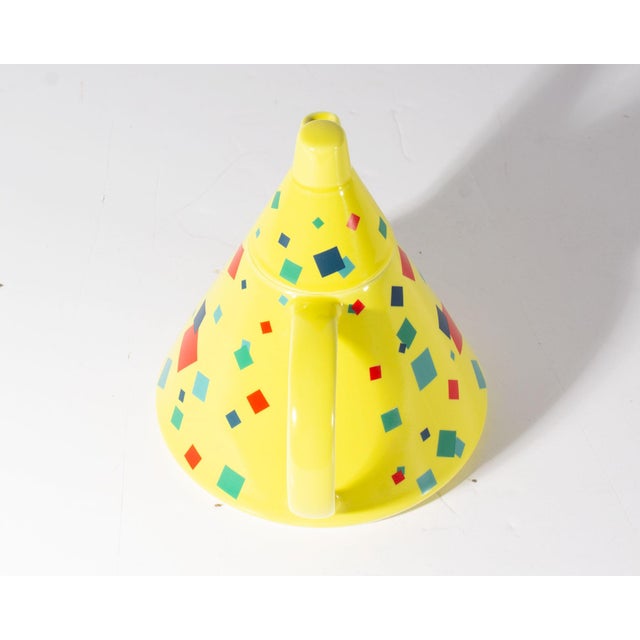 Contemporary Late 20th Century Toscany Collection Postmodern Ceramic Teapot For Sale - Image 3 of 7