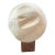 Andrianna Shamaris Sculptural Bleached Sphere on a Stand For Sale