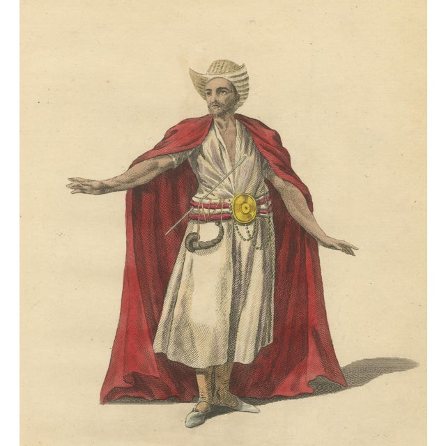 Mid 18th Century European School Artist, Habit of a Dervish of India, 1700s, Engraving For Sale - Image 5 of 9