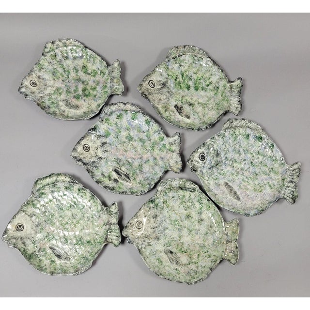 Holland Mold Fish Dinner Set With Platter and Plates - 6 Place Settings For Sale - Image 9 of 12