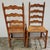 1970s Tell City Rock Maple Ladderback Dining Chairs With Rush Seats-Set of 4 For Sale - Image 5 of 6