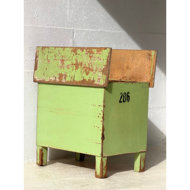 Industrial Green Storage Table, 1960 For Sale - Image 9 of 18