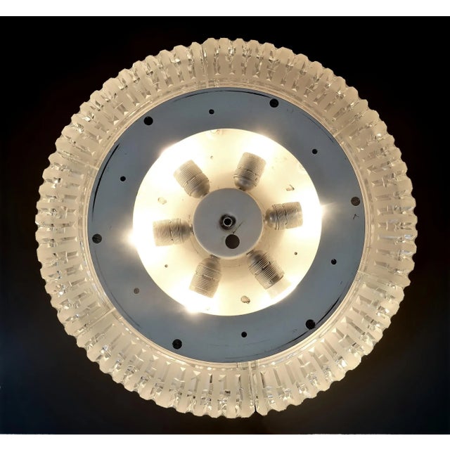 Illuminated Mirror With Glass Frame, 1970s For Sale - Image 9 of 11