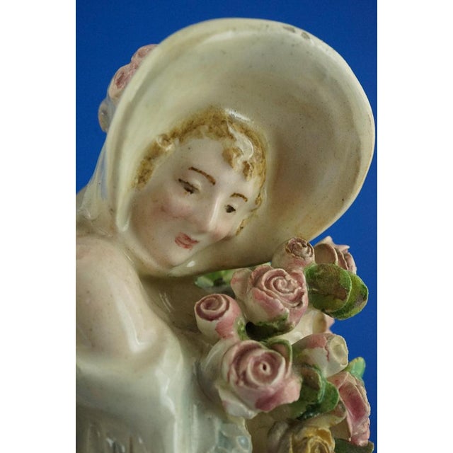 Antique Italian Ceramic Vase with Figurines, 1800s For Sale - Image 15 of 18